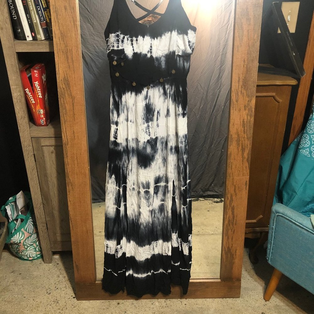 American Eagle Tie Dye Maxi with Coin Detail